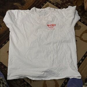Hard Rock Cafe White Short Sleeve Tee